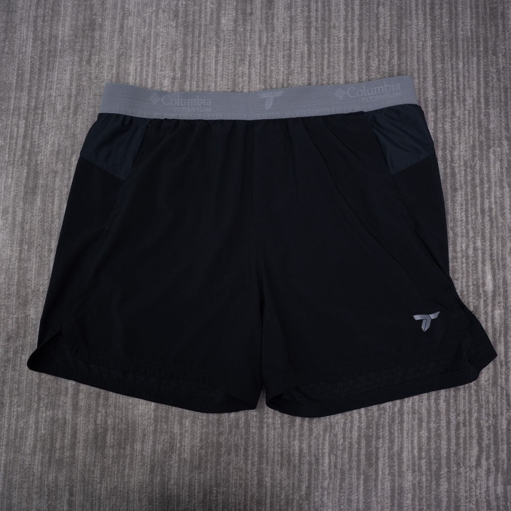 Columbia Titanium Shorts Mens XXL Black Excellent Omni-Freeze Athletic AQ2345